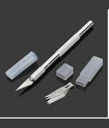 Eclet Detail Pen Knife with 5 Interchangeable Sharp Blades for Carving/Mat Cutting &Paper Cutting (Code 20