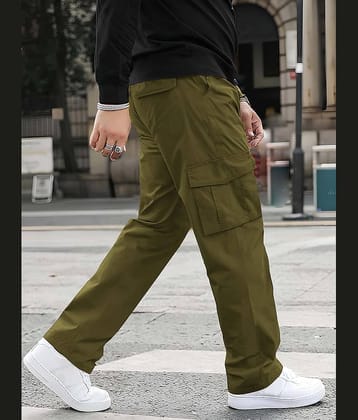 Reoutlook Green Cotton Men's Trackpants ( Pack of 1 )