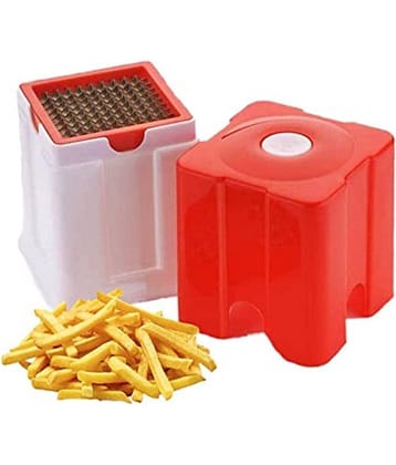 Potato and Vegetable Cutter French Fries Slicer Chips Chipser (Multicolor)