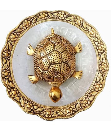 Metal Fengshui Tortoise - Golden (Pack of 1)