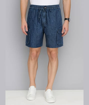 plounge Blue Denim Men's Cargos ( Pack of 1 )