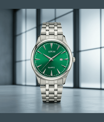 Lorem Silver Stainless Steel Analog Men's Watch