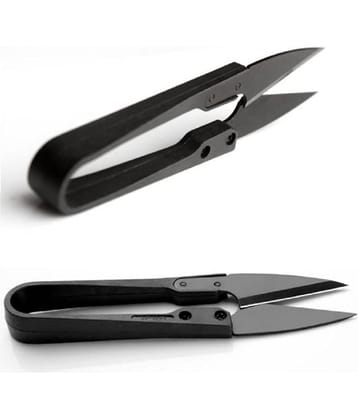 2 Piece Repair Line Yarn Scissors Cross-Stitch Portable Fabric Scissors Tailor Sewing Tool Snips Thrum Thread Cutter Stainless