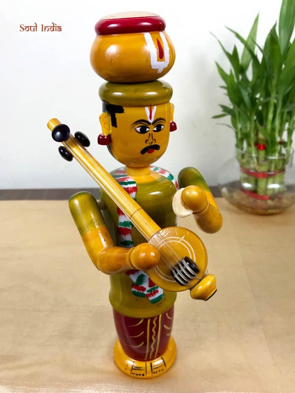 Handcrafted GI TAGGED ETTIKOPAKKA Wooden  Statue