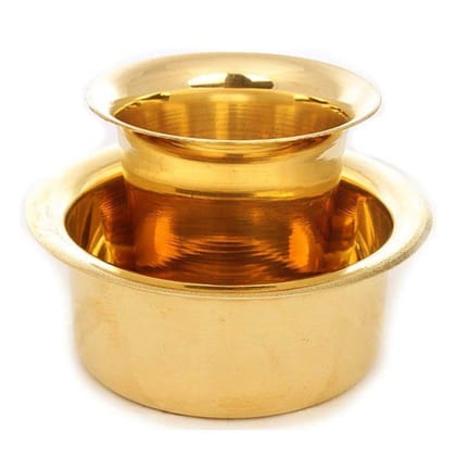 Brass Davra / Davara / Dabara Vati Set Coffee Tumbler Set, (BCMAS145 A)