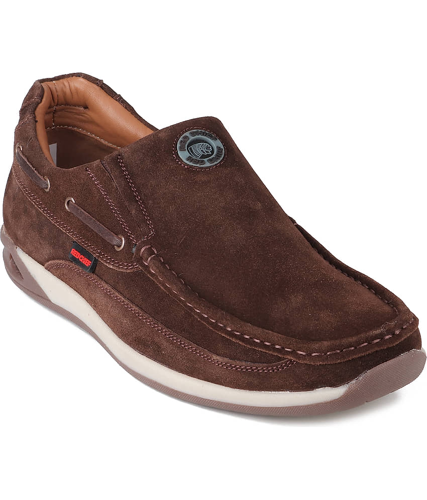 Red Chief RC3504 096 Coffee Men's Slip-on Shoes