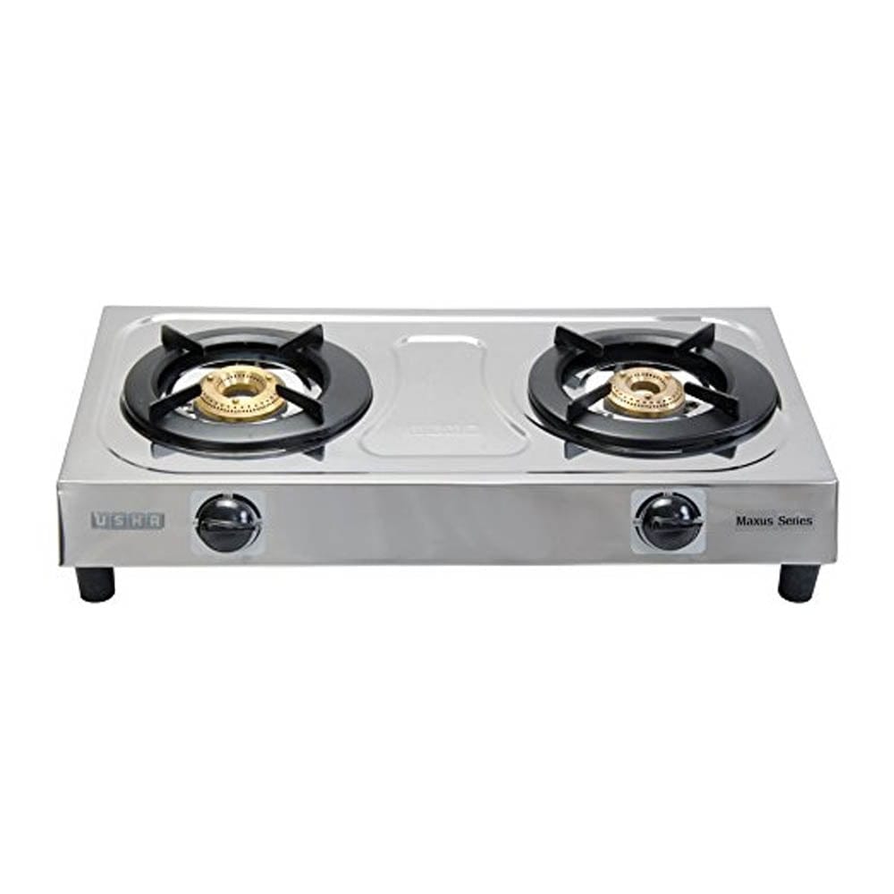 USHA MAXUS GS2 001 BRASS 2 BURNERS COOKTOP