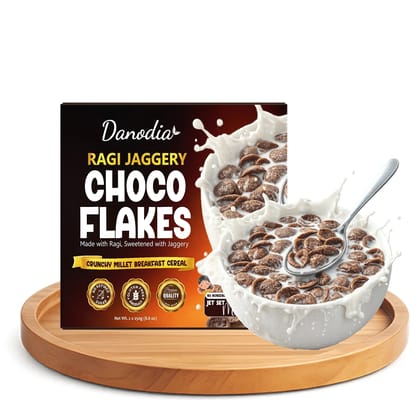 Danodia Foods Ragi Jaggery Choco Flakes, 250 gm