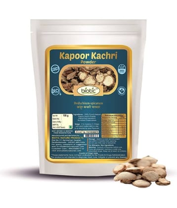 Biotic Kapoor Kachri Powder (Hedychium Spicatum) Kapur Kachri Powder 100 gm