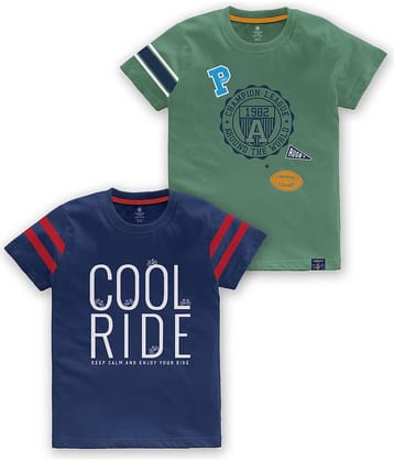 CODEZ Pack of 1 Boys Cotton Blend T-Shirt ( Multi Color )