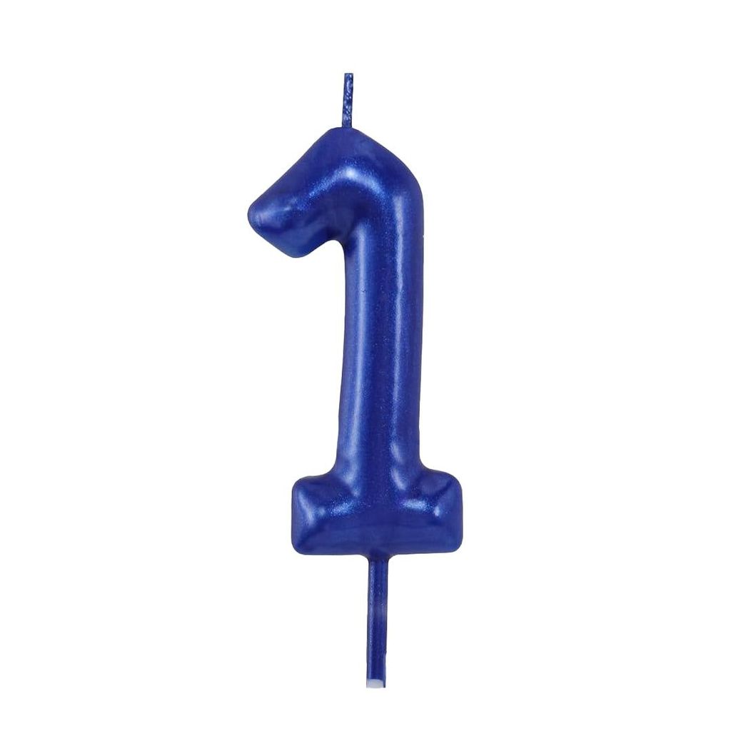 Number 1 Candle - Blue - Party and Festive Needs | Buy online on ZillyBuy