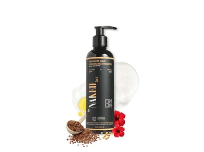 By NAKED fact Absolute Hair Volumizing Shampoo| Control Itchy Scalp, Frizz & Dryness | Intense PH balance | Anti-Pollution | Contains Soya protein, Hydrolysed Keratin, Vitamin-B5 & Caffeine | For All Hair Types | For Women & Men | 250ml