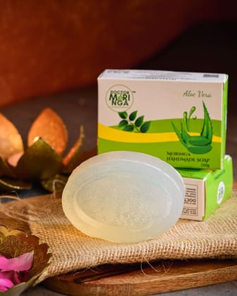 MORINGA HANDMADE ALOE VERA SOAP (COMBO PACK OF 6)