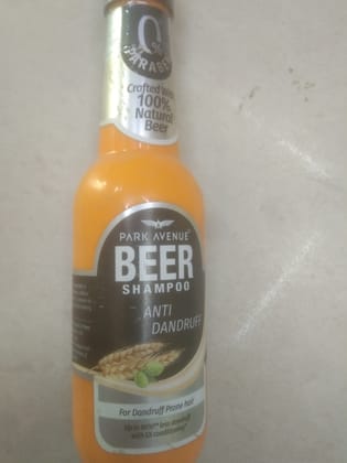 Park avenue Beer Shampoo Anti Dandruff Dandruff prone hair 
