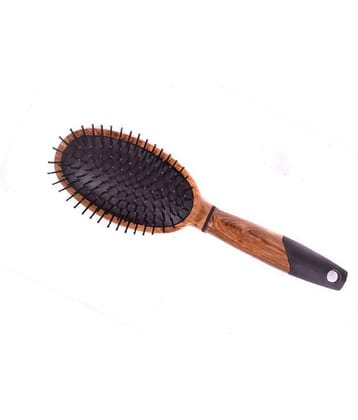 FOK Wooden Cushion Hair Oval Paddle Brush