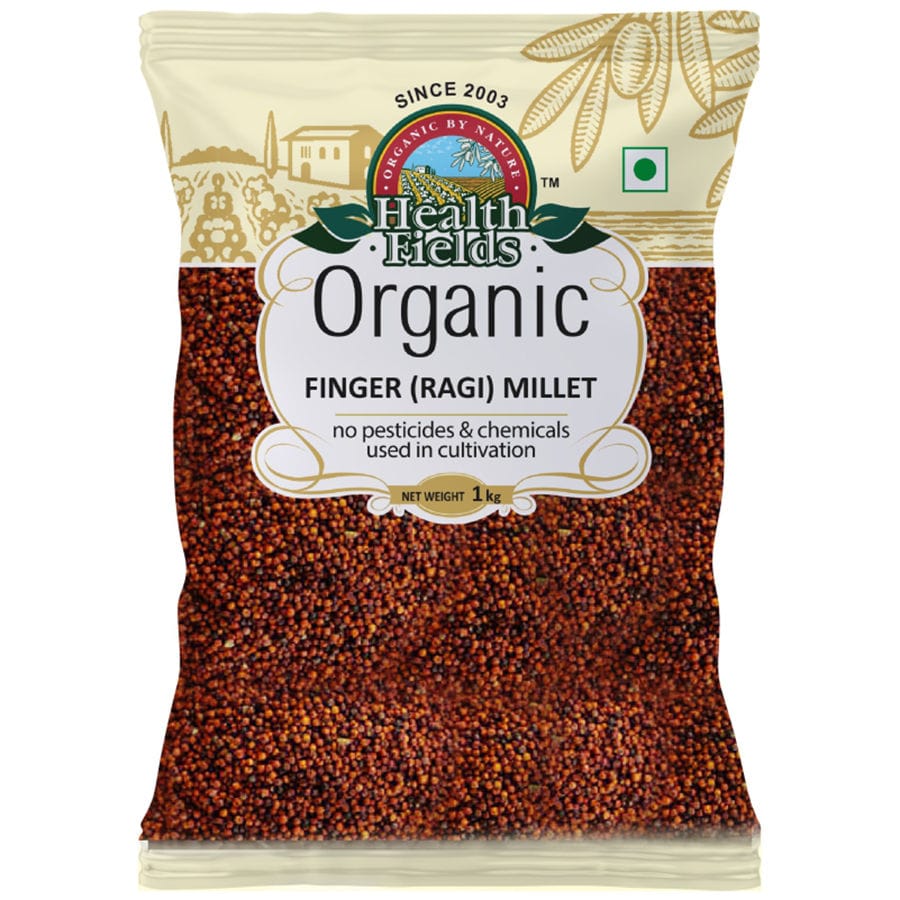 Health fields Organic Finger (Ragi) Millet 1Kg