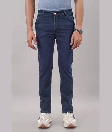 MOUDLIN Slim Fit Clean Look Men's Jeans - Navy Blue ( Pack of 1 )