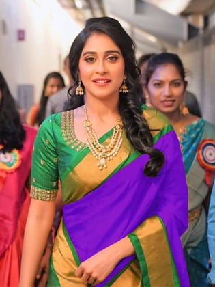 Purple Coloured Casual Wear Chanderi Silk Saree DN KM1031