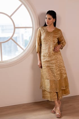 Praavi Striped Kurta Set-S