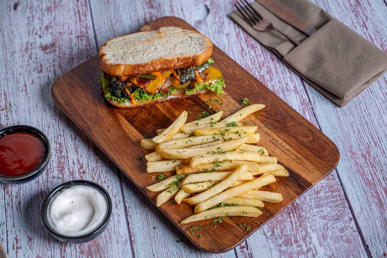 Char Grilled Veggie Sourdough Sandwich
