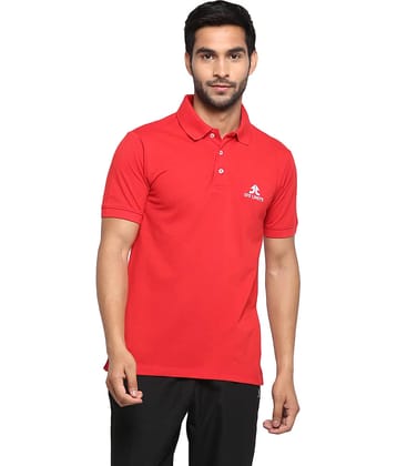 OFF LIMITS - Red Polyester Regular Fit Men's Sports Polo T-Shirt ( Pack of 1 )