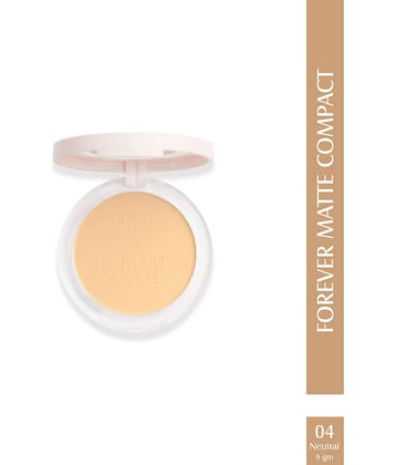 Glam21 Forever Matte Compact , Evens Out Complexion , Hides Imperfections Light Beige 9gm