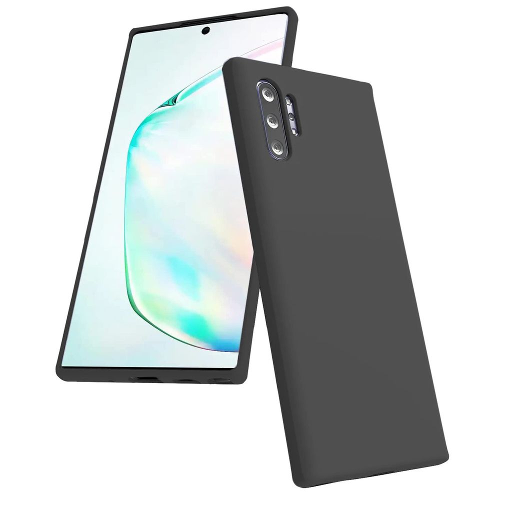 LIRAMARK Liquid Silicone Soft Back Cover Case for Samsung Galaxy Note 10 Plus/Note 10+