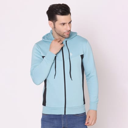 Men's Hoodie Jacket - Sky Blue Nile Blue M