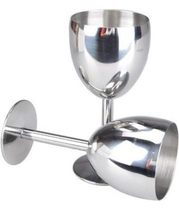 Dynore Stainless Steel 250 ml Wine Glasses