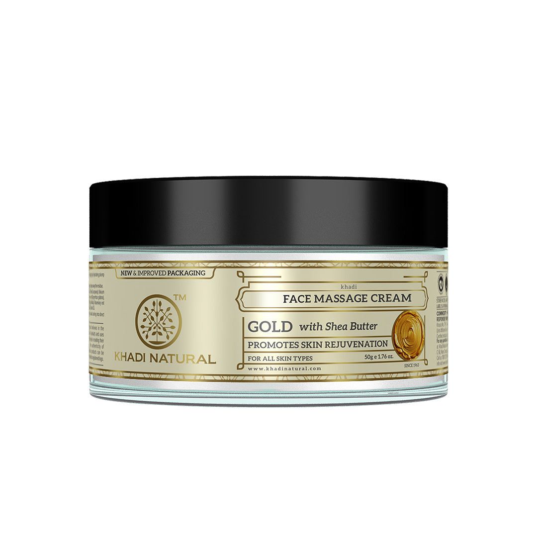 Khadi Natural Face Gold Massage Cream - 50gm