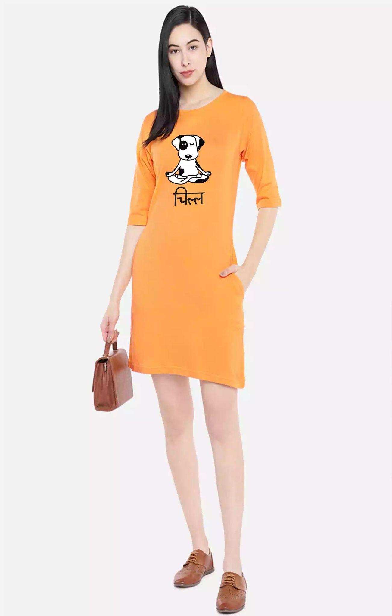 Chill - Sukhiaatma Designer T-shirt Dress-2XL-42