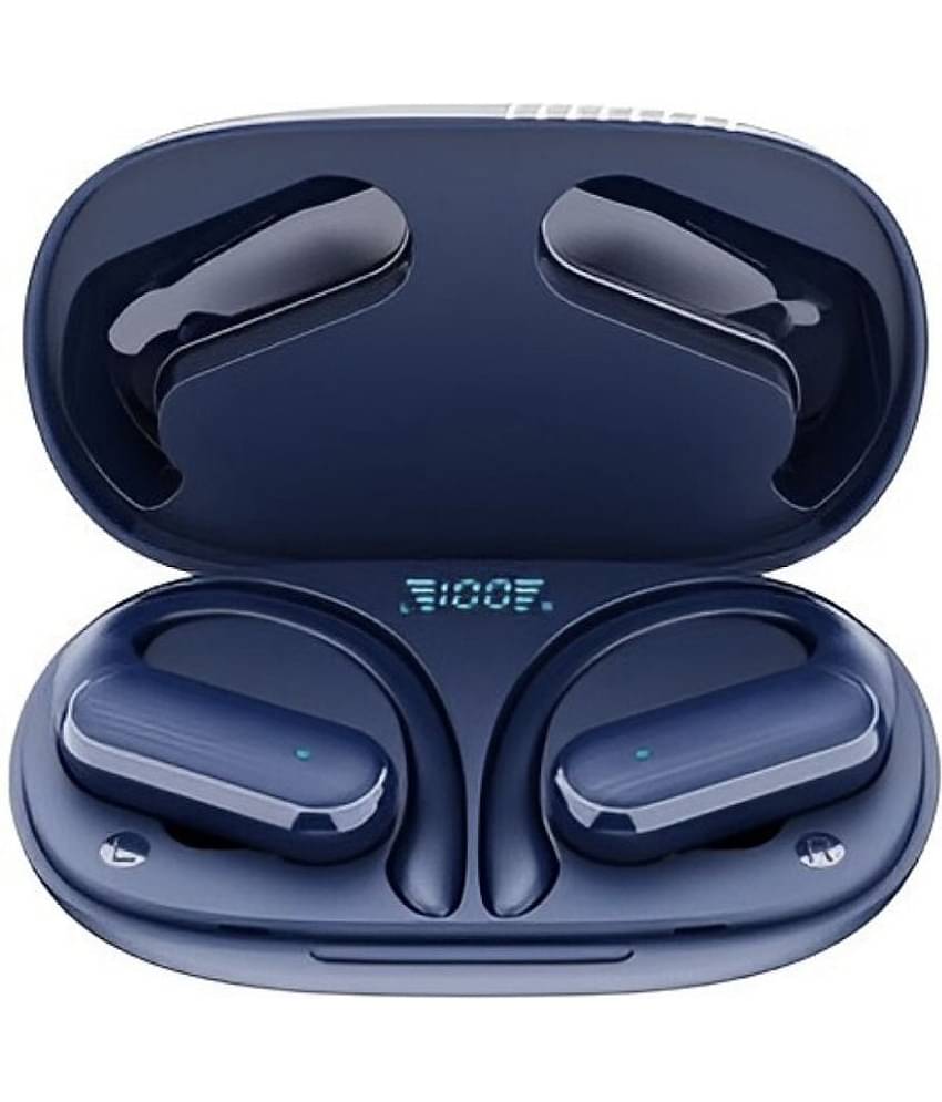 Life Like Bluetooth Earbuds Earhook Earbuds Over Ear TWS Blue
