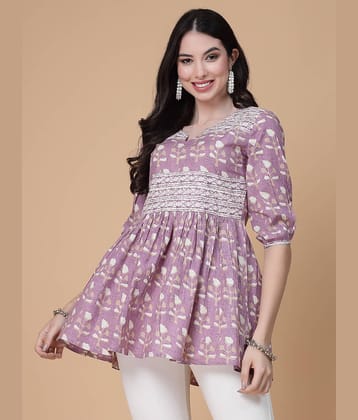 GOD BLESS Women's Cotton Peplum Top ( Multi Color )