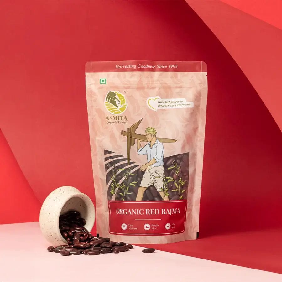 Organic Red Rajma | Red Kidney Beans - 500 gm-500 gm