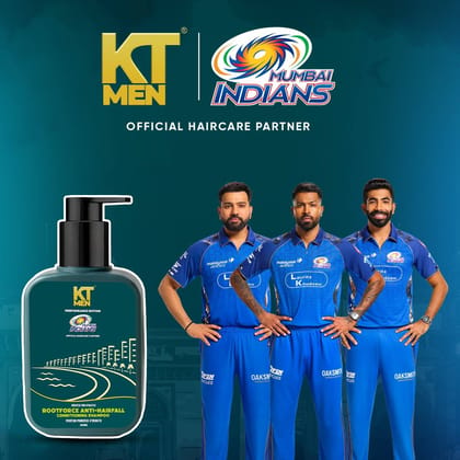 KT Men 2in1 RootForce Anti Hairfall (Shampoo + Conditioner) - 200ml (Mumbai Indians)