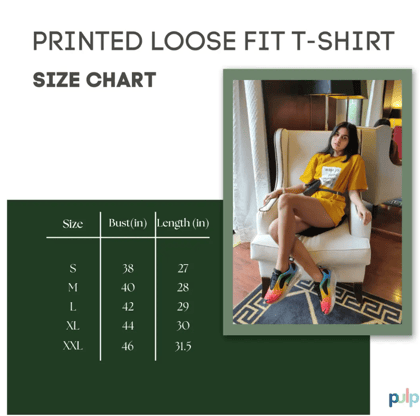 Printed regular crew neck t-shirt | mustard | from another point of view Yellow / L