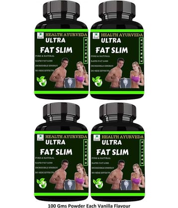 Health Ayurveda Ultra Fat Slim Vanilla Flavour Powder 400 Gm Pack of 4