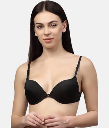 PrettyCat Polyester Lightly Padded Women's Push Up Bra ( Red )