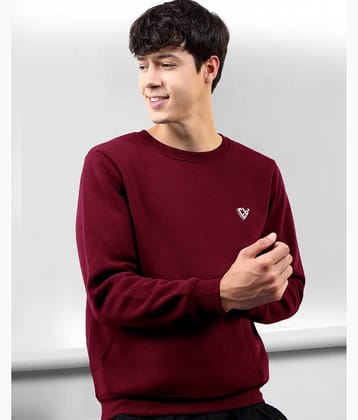 Eyebogler Fleece Round Neck Men's Sweatshirt - Black ( Pack of 1 )