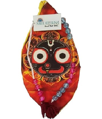 Hare Krishna Food For Soul Jagannath ji jholi | Potli Bag|Chanting Bead Bag Japa Mala Bag/Gaumukhi 1 ( Pack of 1 )