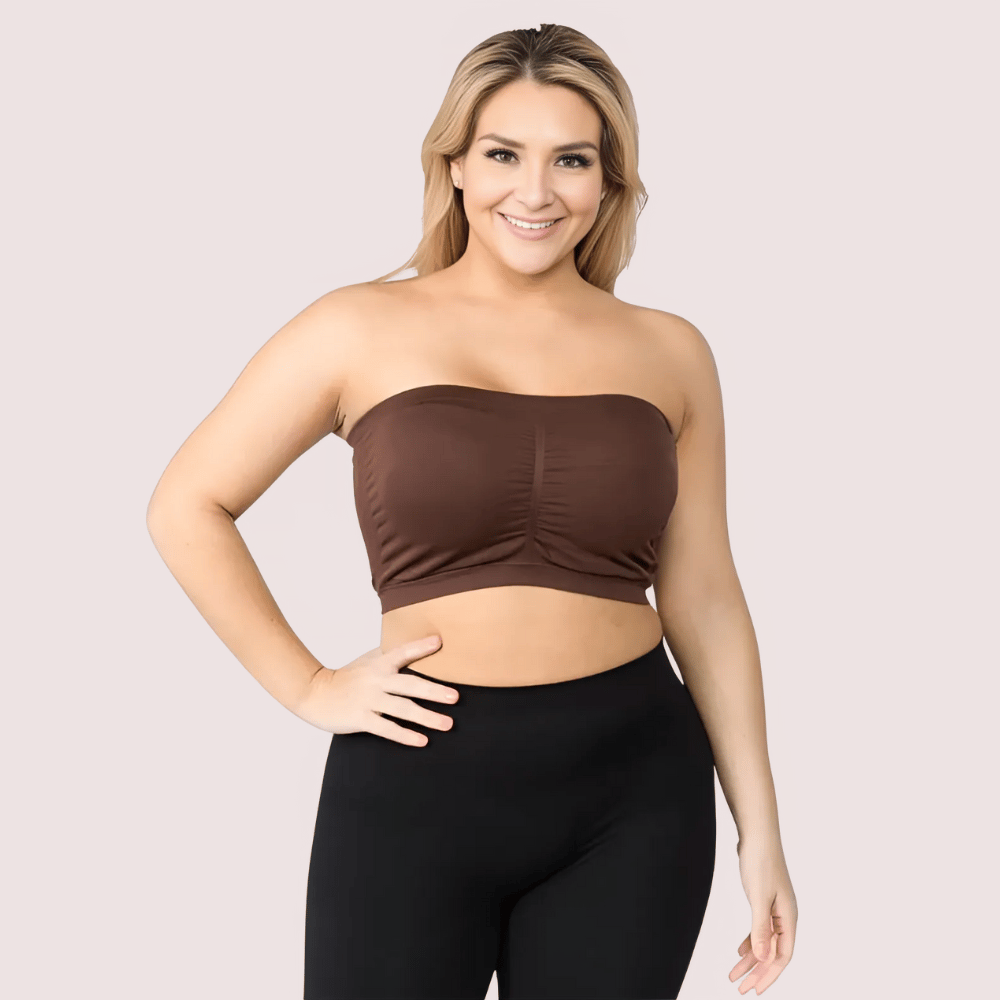 2-Pack Sexy Tube Bandeau Bra Tops for Women