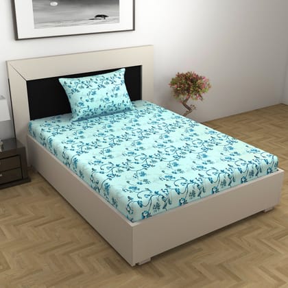 Winter Fern Elegant Print Single Bed Bedsheet-Single / Winter Fern / FL-2010-SB