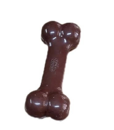 Yappi Dog Toy Bone Shape Brown