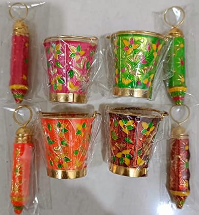 VARNI CREATION Ladoo Gopal PICHAKARI(Length 3.5cm) with Container (Length 3 cm)