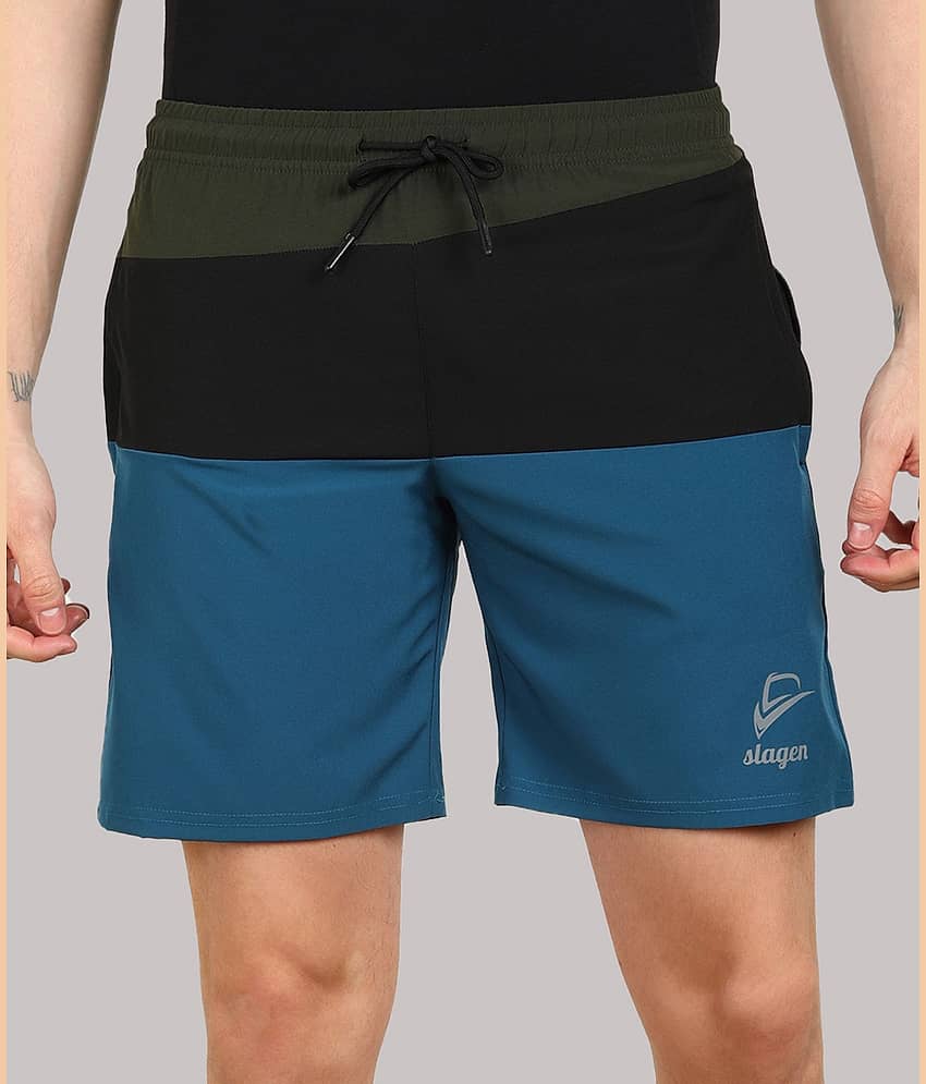 SLAGEN - Multicolor Polyester Men's Running Shorts ( Pack of 1 )