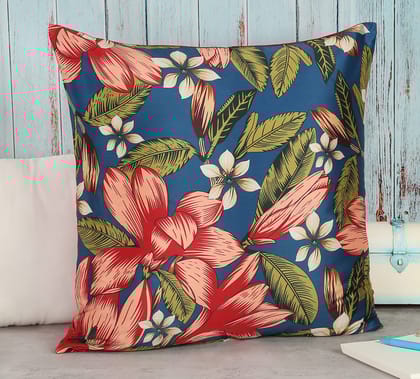 India Circus Perianth Drama - Blended Taf Silk Cushion Cover - 16 X 16 Inch