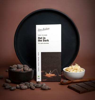 Bon Fiction Out In The Dark - Dark Chocolate, 55 gm Bon Fiction Out In The Dark - Dark Chocolate, 55 gm
