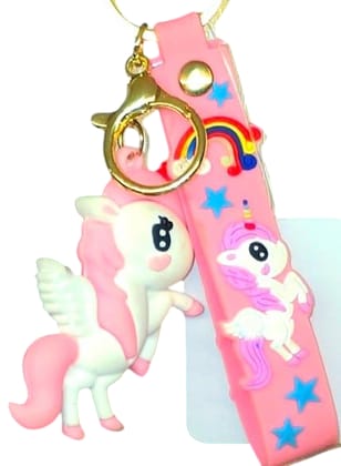 Funky Unicorn Keychain - Trendy and Colorful Bag Charm