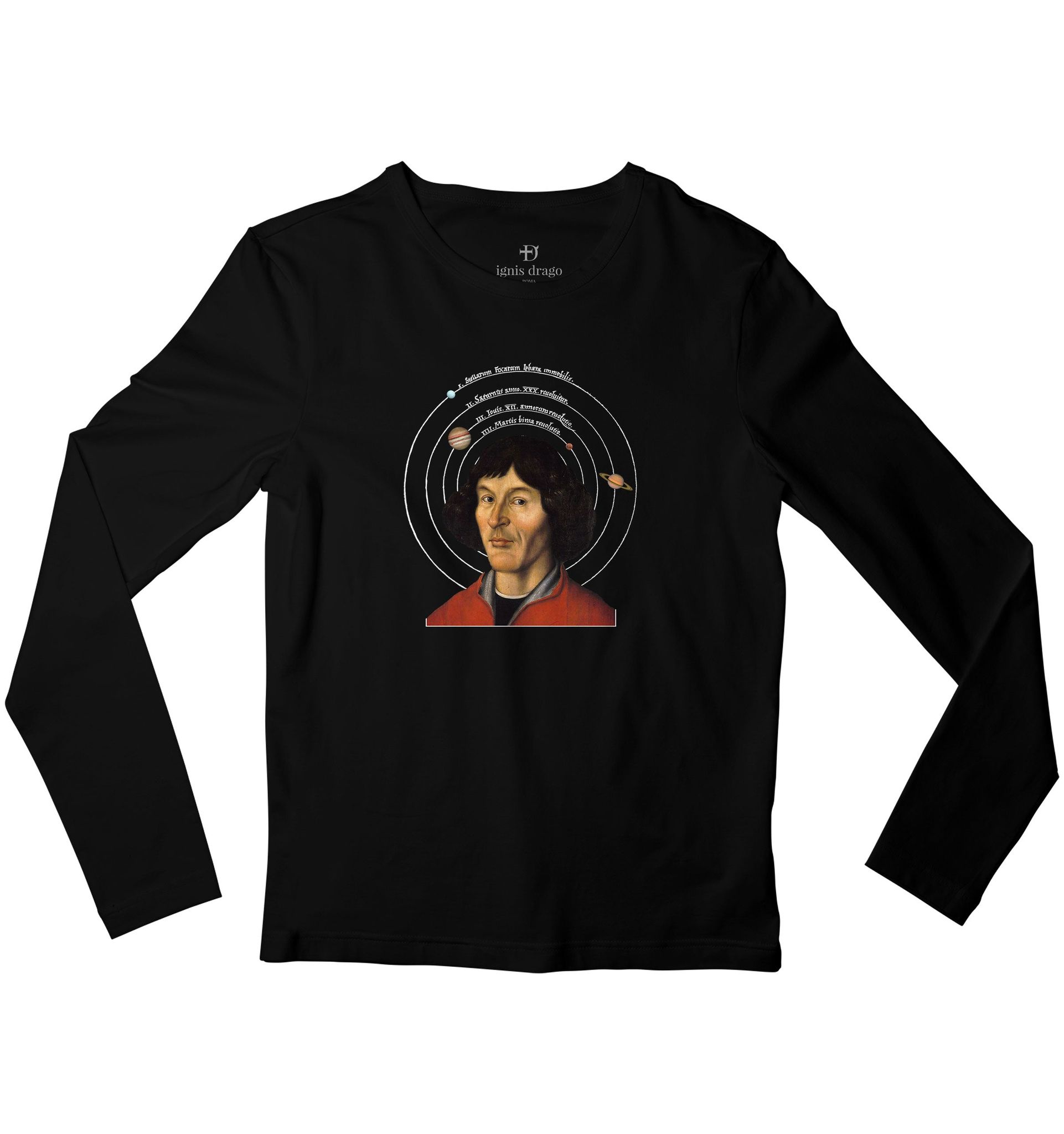 Copernicus Full Sleeve T-shirt-38 - S / Black