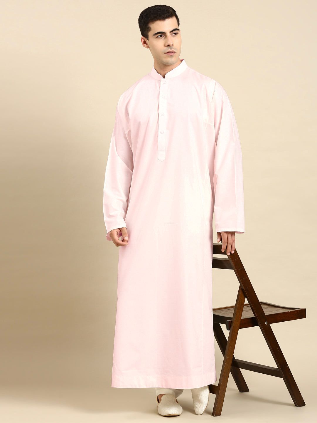 Light Pink Jubba (Thobe)-XS/36 / Only Jubba - No Lowers